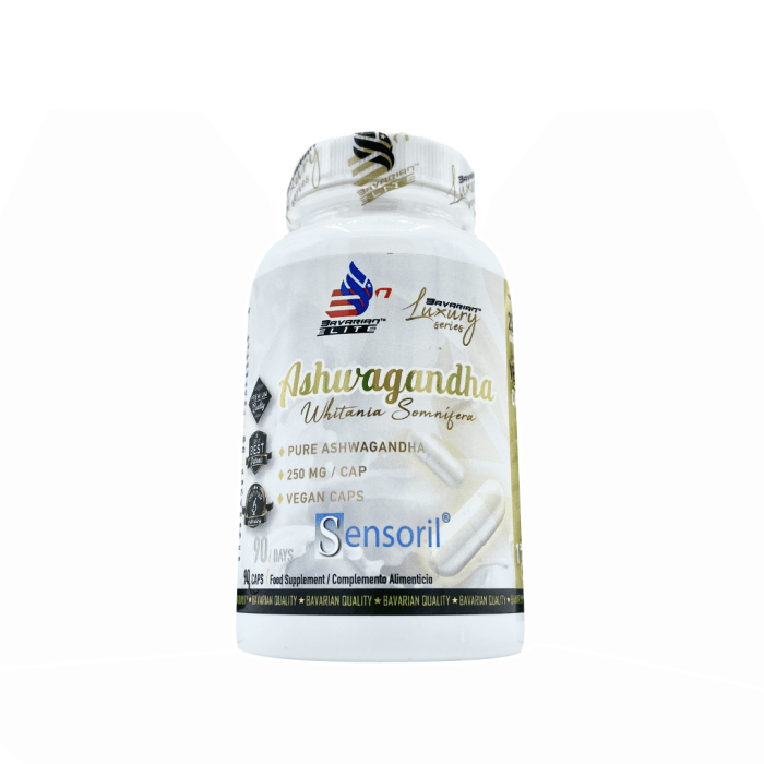 ASHWAGANDHA-Sensoril®-250-mg-90caps-Bavarian-Elite