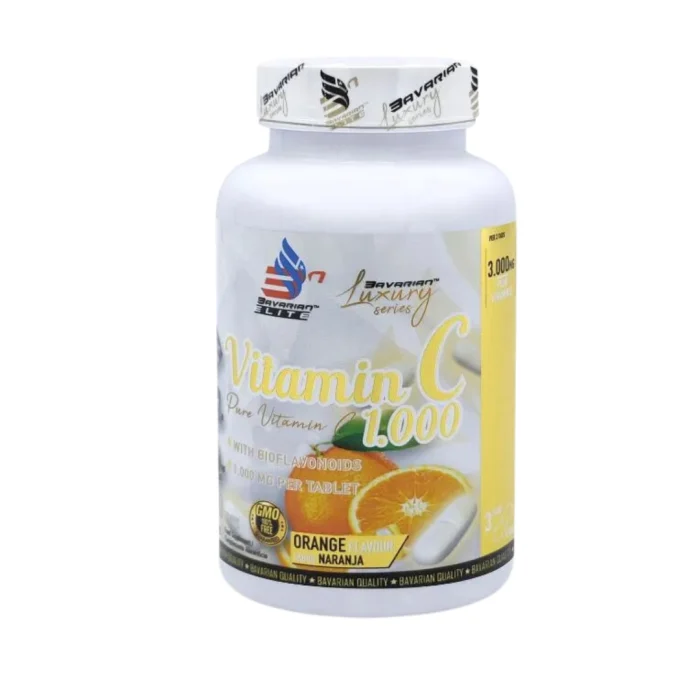 VITAMINA C 1g MASTICABLE 90caps Bavarian Elite